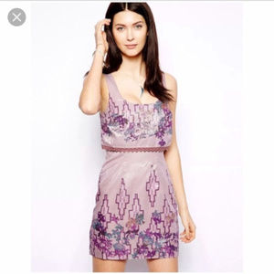 Free People Big Bang lavender shift dress
